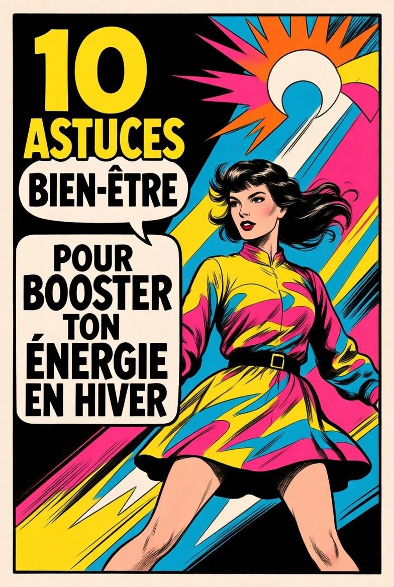 Image pop art boost energie. 10 astuces pour booster son energie en hiver. Astuces-nana.com
